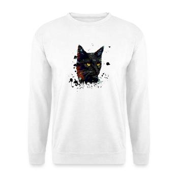 Aquarelle de chat - Sweat-shirt Unisexe - blanc - Devant