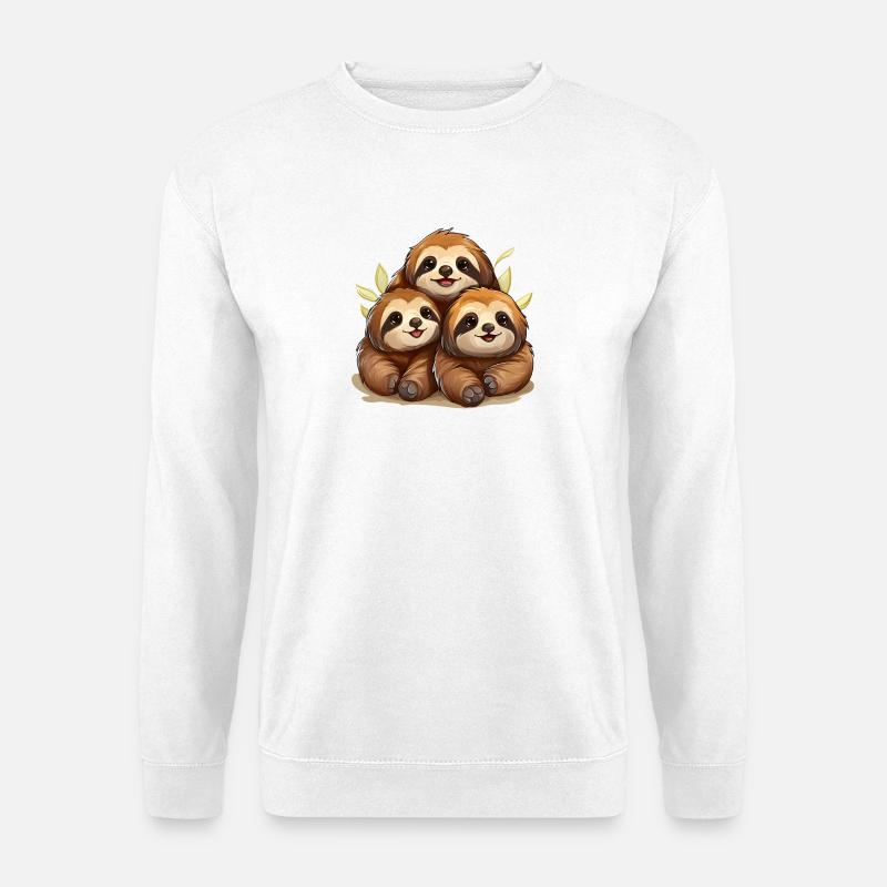 sloth squad - Unisex Pullover - Weiß