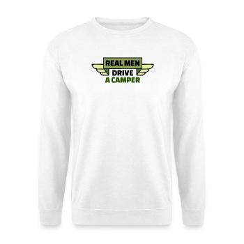 Camper Camping Statement Wanderer Wohnmobil Urlaub - Unisex Pullover - Weiß - Vorne