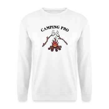 Campfire Campsite Statement Camping Camper - Unisex Sweatshirt - white - Front