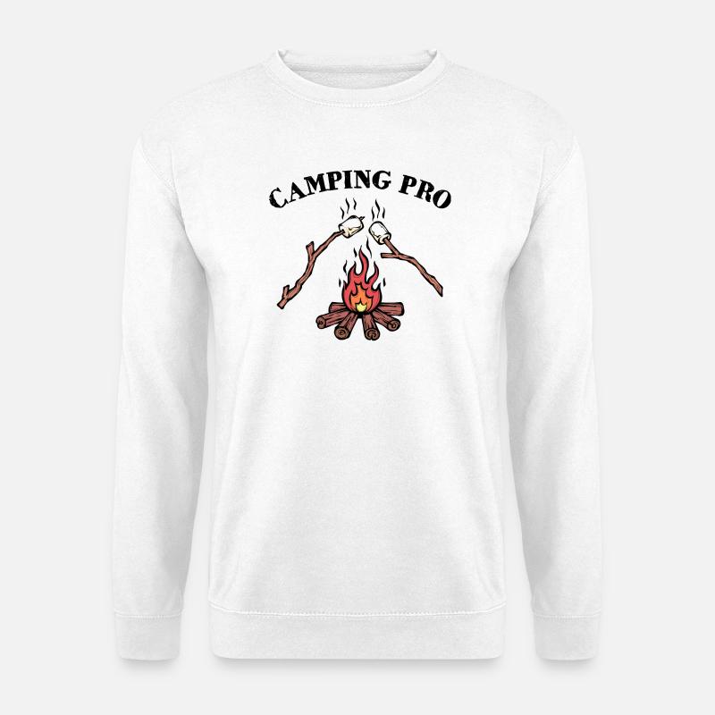 Campfire Campsite Statement Camping Camper - Unisex Sweatshirt - white
