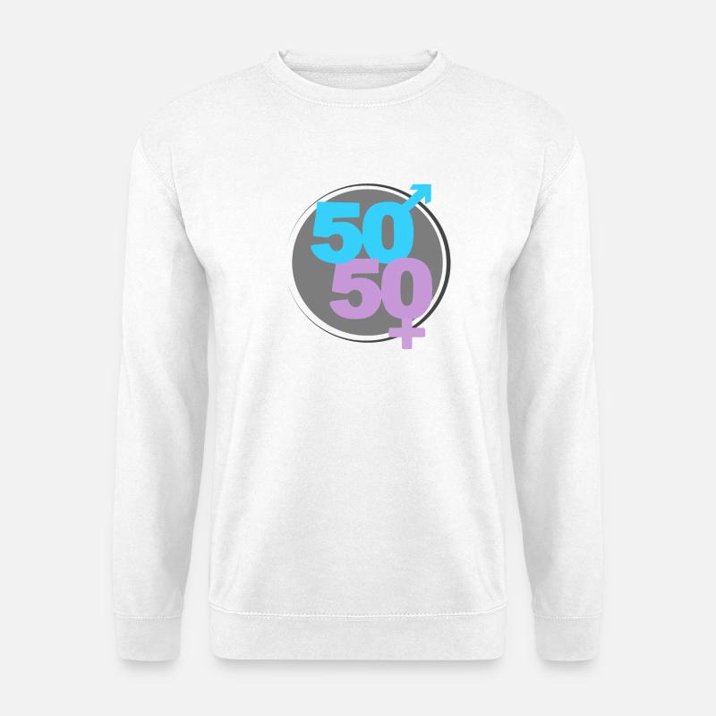 50/50 - Unisex Pullover - Weiß