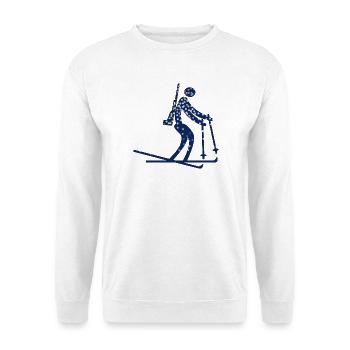 SPORTS D’HIVER BIATHLON Biathlète - Sweat-shirt Unisexe - blanc - Devant