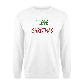J’aime Noël - Sweat-shirt Unisexe - blanc - Devant