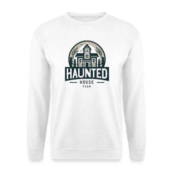 Haunted House Sweatshirt - For Ghost Hunt - Unisex Sweatshirt - white - Front