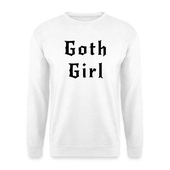 Goth girl black - Unisex Sweatshirt - white - Front
