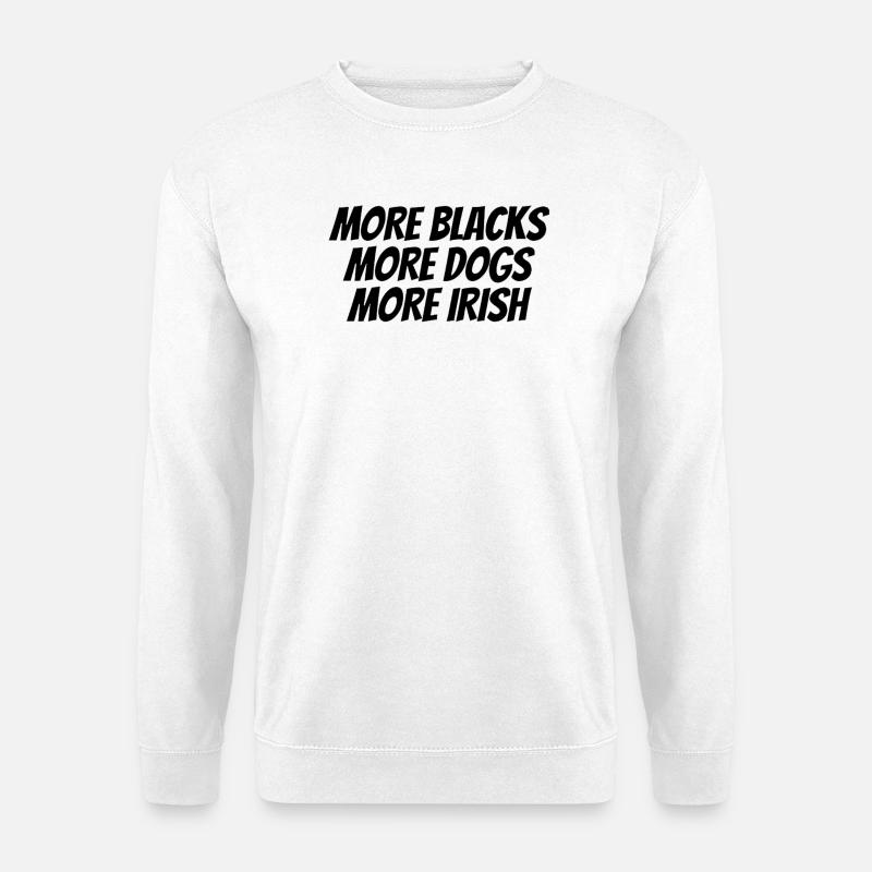 Black Text Designs - Unisex Sweatshirt - white