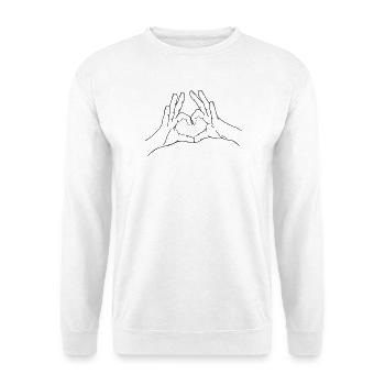Heart of Hands - Unisex Sweatshirt - white - Front