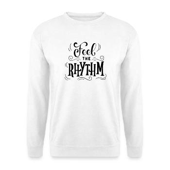 Feel the Rhythm - Unisex Pullover - Weiß - Vorne