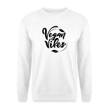 Vegan Vibes - Unisex Pullover - Weiß - Vorne