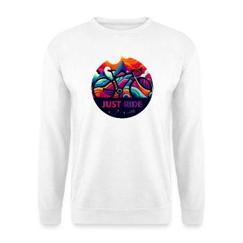 Just Ride - Einfach Fahrrad fahren - Unisex Pullover - Weiß - Vorne