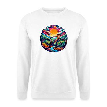 Vélo - vélo gravel, vélo de route - Sweat-shirt Unisexe - blanc - Devant