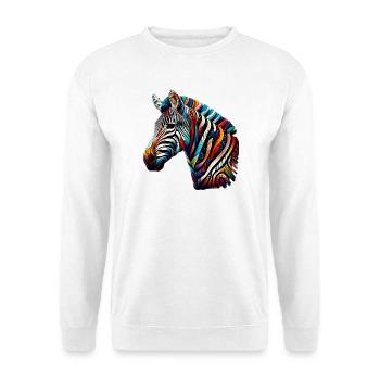 Zebra - Unisex Pullover - Weiß - Vorne