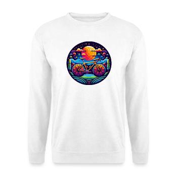 L’abstraction cycliste pour les cyclistes - Sweat-shirt Unisexe - blanc - Devant