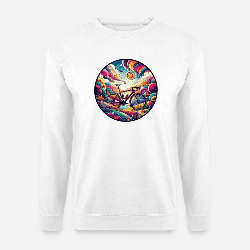 Fabelhafter Gravelbiker, Straße - Unisex Pullover - Weiß