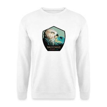 Alaska-Weißkopfseeadler-Porträt - Unisex Pullover - Weiß - Vorne