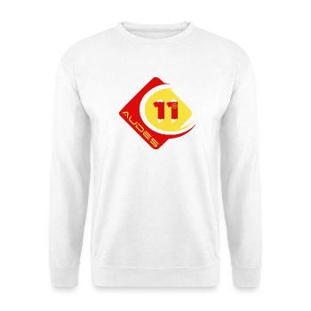 Audes - Unisex Pullover - Weiß - Vorne - Alina (178cm) & Michal (187cm)