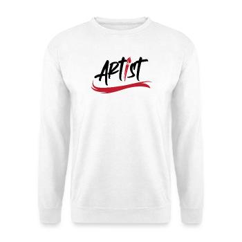 artist brush logo art icon brush stroke icon - Unisex Sweatshirt - white - Front