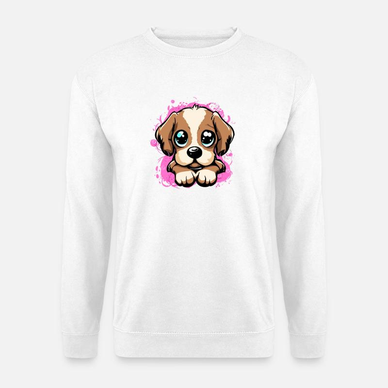 Cute Dog - Unisex Pullover - Weiß
