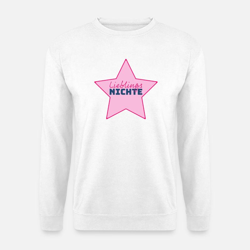 Lieblingsnichte Tshirt Stern - Unisex Pullover - Weiß