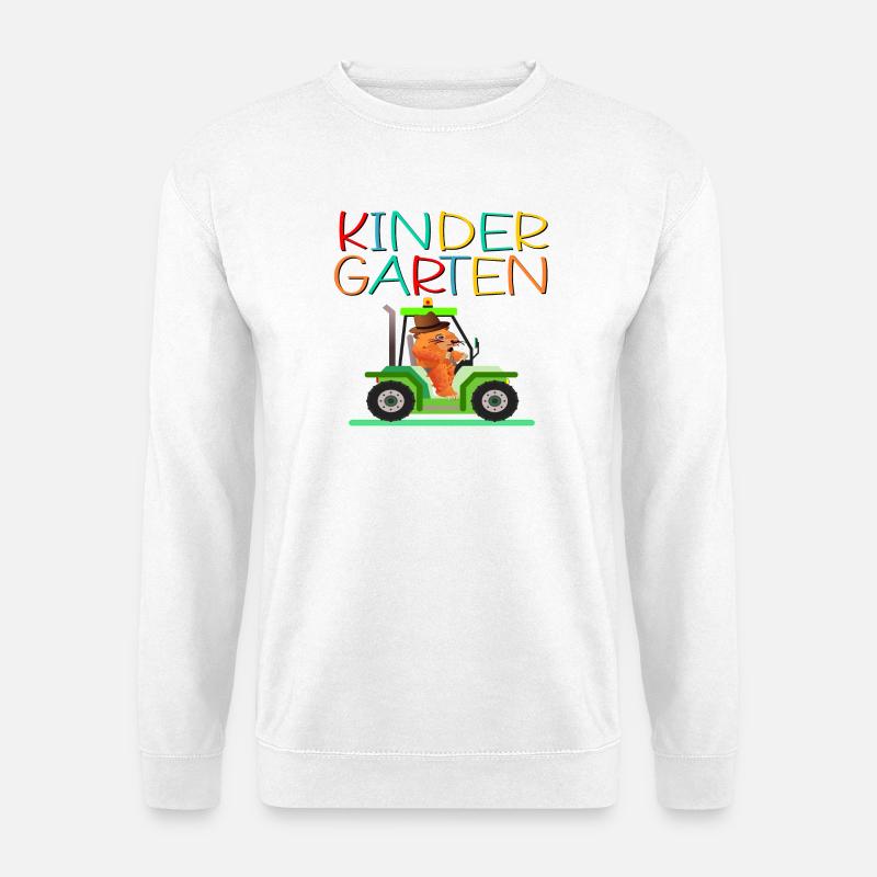 Kindergarten Kind Traktor - Unisex Pullover - Weiß