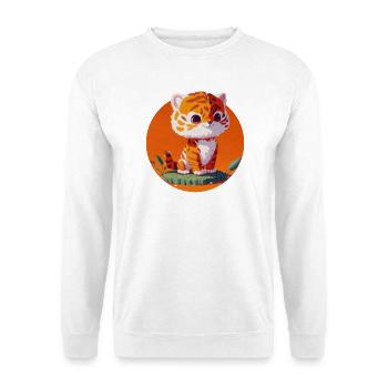 Petit Tigre Enfant Tellement Mignon - Sweat-shirt Unisexe - blanc - Devant