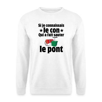 septième compagnie, 7ème compagnie, Pitivier - Sweat-shirt Unisexe - blanc - Devant