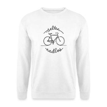selten radlos radsport radfahren rad outdoor - Unisex Pullover - Weiß - Vorne