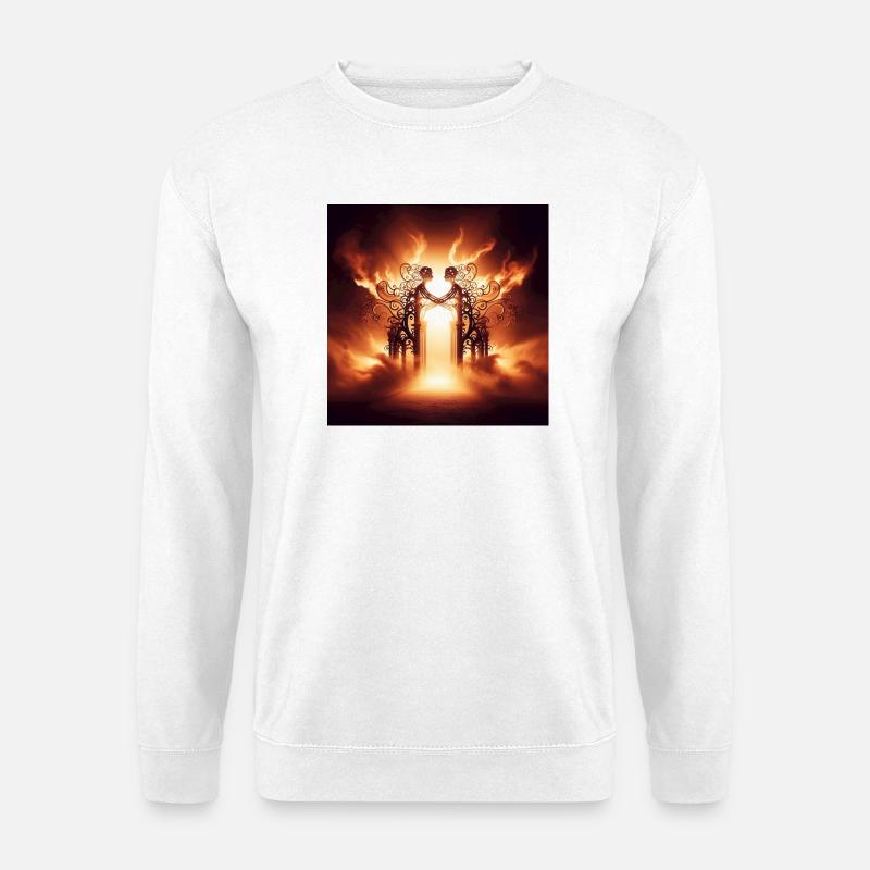 Die Pforten des Paradieses - Unisex Pullover - Weiß