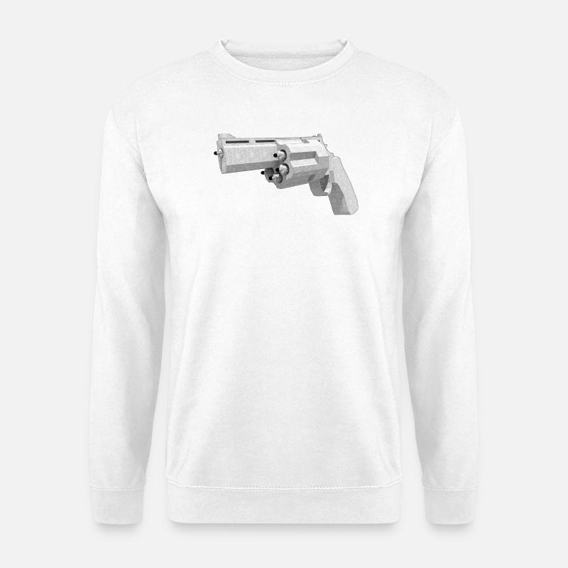 Humanisierte Pistole - Unisex Pullover - Weiß