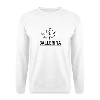Ballerina - Unisex Pullover - Weiß - Vorne