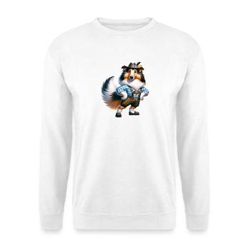 Collie Hund Bayern - Sweat-shirt Unisexe - blanc - Devant