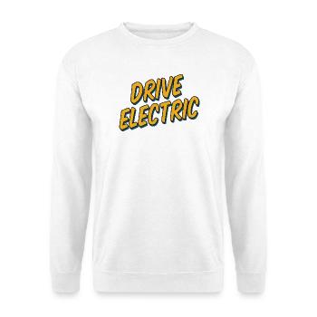 Drive Electric Supercharge - Electric Car Fans - Unisex Sweatshirt - white - Front