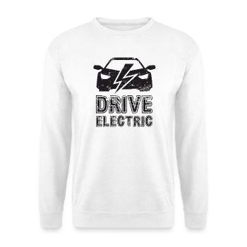 Drive Electric Supercharge - Electric Car Fans - Unisex Sweatshirt - white - Front