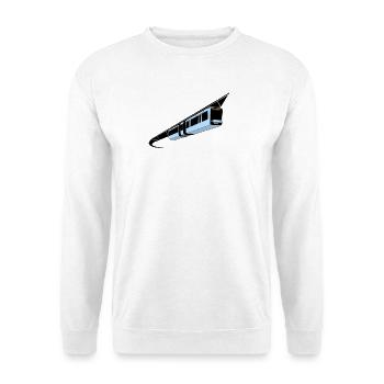 Wuppertal Schwebebahn bunt - Unisex Pullover - Weiß - Vorne