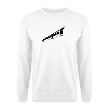 Wuppertal suspension railway black/white - Unisex Sweatshirt - white - Front