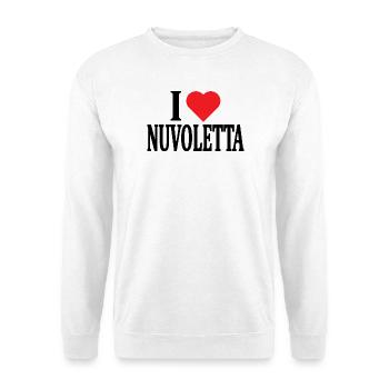 Ich liebe T-Shirt Nuvoletta T-Shirt Geschenkidee - Unisex Pullover - Weiß - Vorne