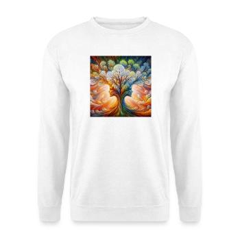 Baum des Lebens - Unisex Pullover - Weiß - Vorne