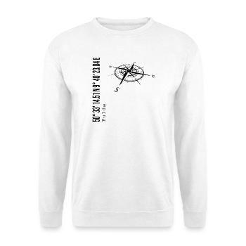 Koordinaten Fulda - Unisex Pullover - Weiß - Vorne