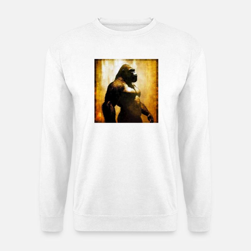 Gorilla 03 - Unisex Pullover - Weiß