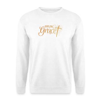 Amazing Grace Lettering - Unisex Sweatshirt - white - Front
