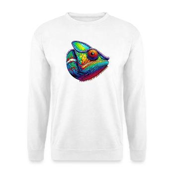 Chamäleon - Unisex Pullover - Weiß - Vorne