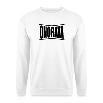 Idée cadeau t-shirt t-shirt honoré - Sweat-shirt Unisexe - blanc - Devant