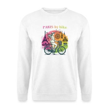 Paris by Bike Rainbow City Ride - Unisex Sweatshirt - white - Front