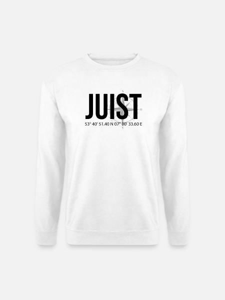 Koordinaten Juist - Unisex Pullover - Weiß