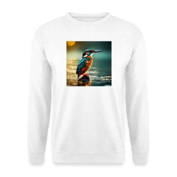 Eisvogel - Unisex Pullover - Weiß - Vorne