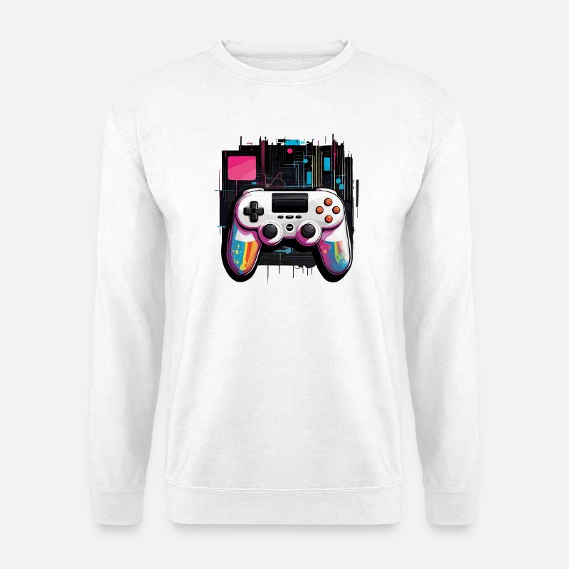 Gamer Controller - Unisex Pullover - Weiß