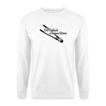 Schlüssel zum Herz Love - Unisex Pullover - Weiß - Vorne