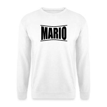 t-shirt Mario t-shirt gift idea - Unisex Sweatshirt - white - Front