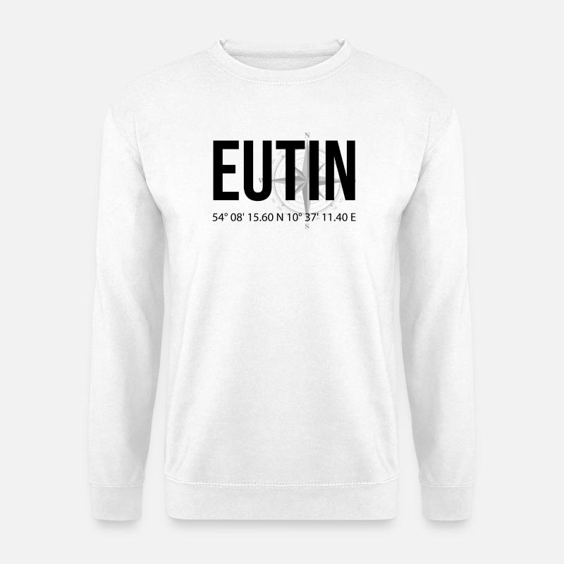 Koordinaten Eutin - Unisex Pullover - Weiß